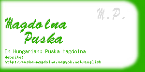 magdolna puska business card